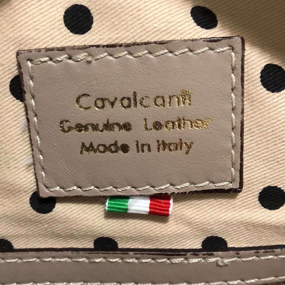 Cavalcanti Taupe Shoulder Bag with Stud Trim - Picture 8 of 14